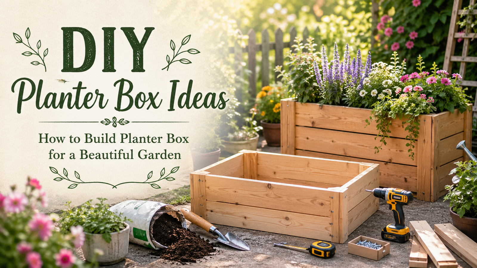 DIY Planter Box Ideas: How to Build Planter Box for a Beautiful Garden ...