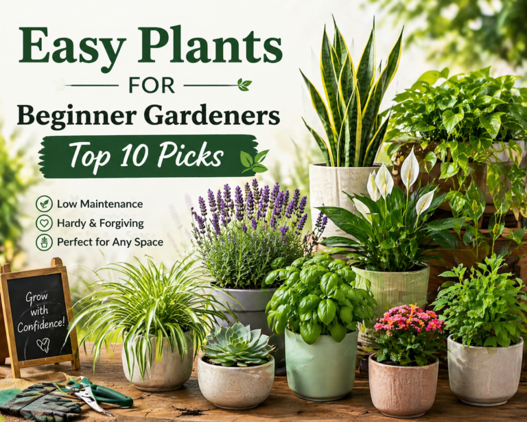 Easy Plants for Beginner Gardeners: Top 10 Picks