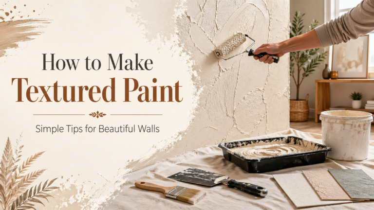How to Make Textured Paint: Simple Tips for Beautiful Walls