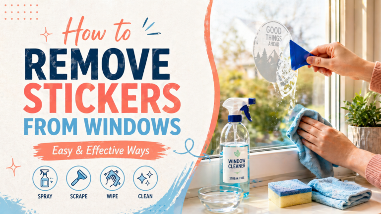How to Remove Stickers From Windows (Easy & Effective Ways)