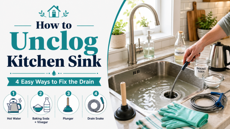 How to Unclog Kitchen Sink: 4 Easy Ways to Fix the Drain